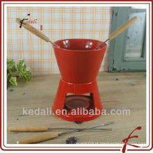 Antique design fondue conjunto chocolate com fork